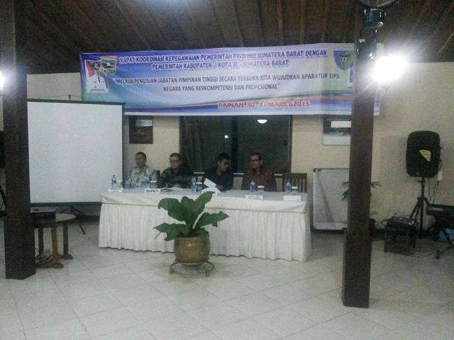 Rakor Kepegawaian Pemda se-Sumatera Barat di Painan